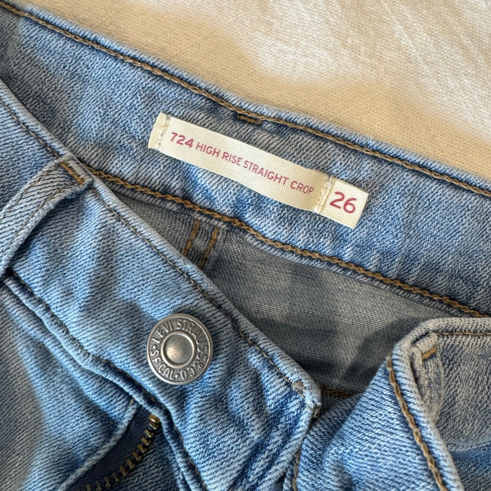 Levi’s High Rise Straight Crop